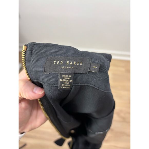 Ted Baker Akva Kensington Buckle floral bodycon dress Size 4 - Picture 6 of 10